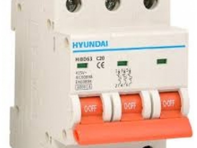 Mcb HyunDai HiBD63h (3P) 6-63A 10kA